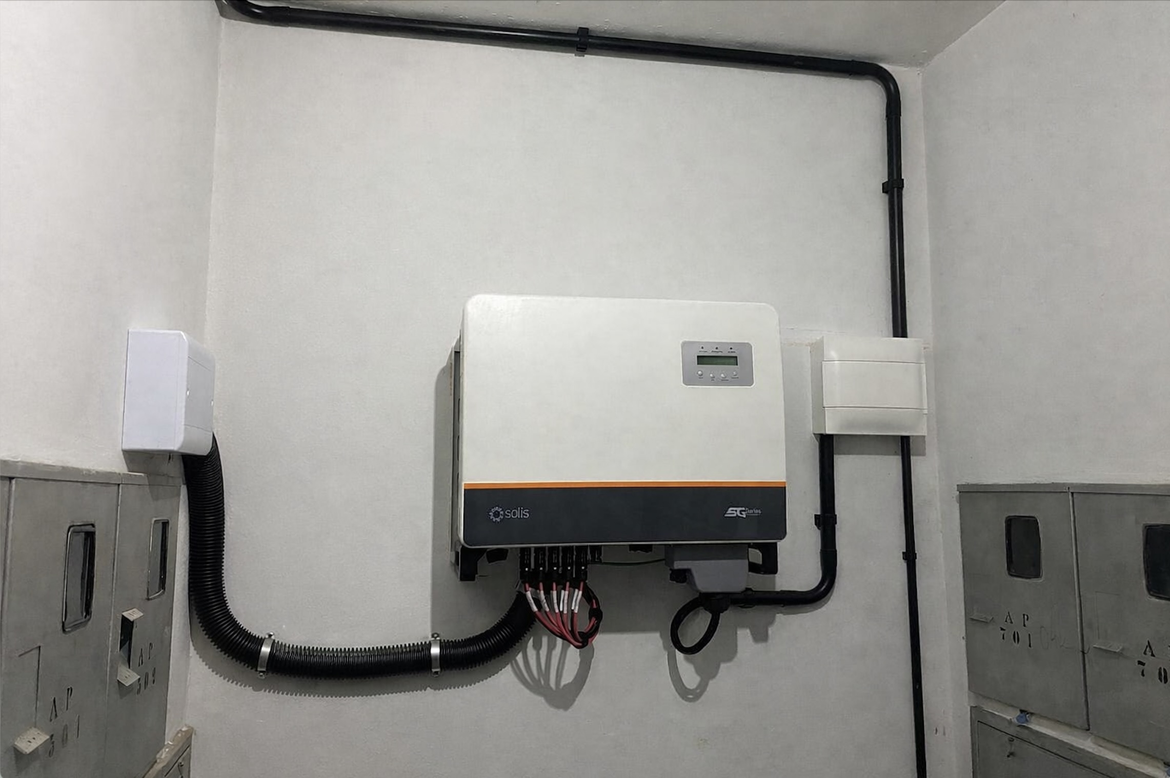 Instalação do inversor Solis on-grid